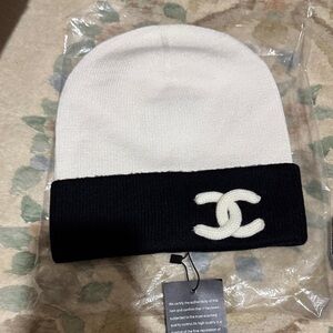 Black and White Logo Beanie